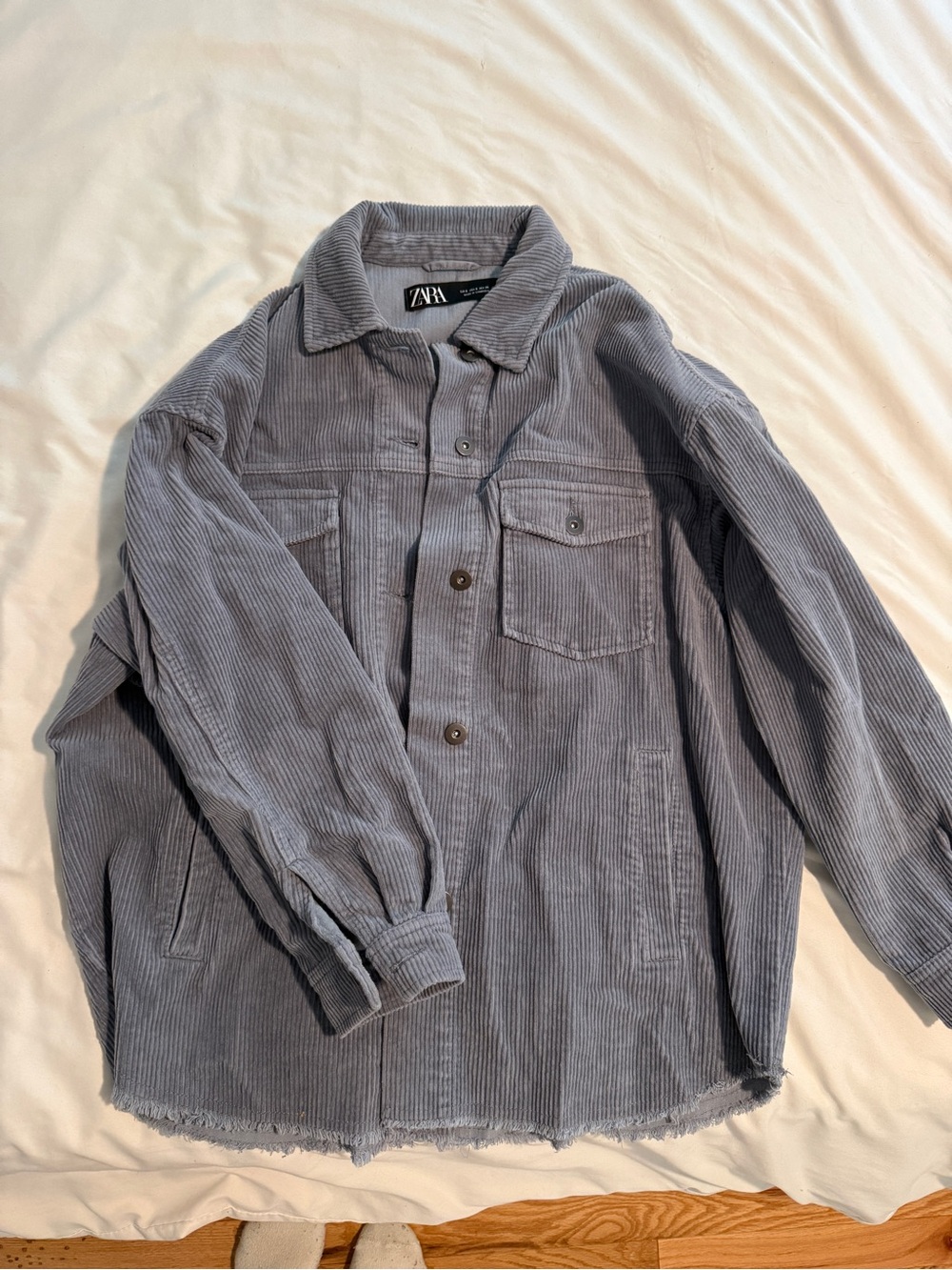 Zara Corduroy Shacket - Size Small